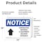 Signmission Contractor Material And Equipment Sign With Symbol, 24 in W x Rectangle, Vinyl Decal OS-2PACK-NS-D-1824-L-10820 - alternate 4
